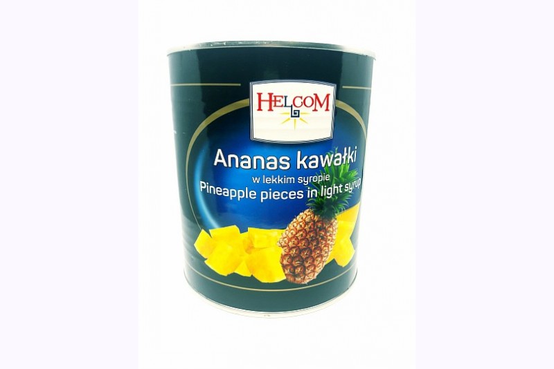 Ananāsi gabaliņi sīrupā Helcom 565g